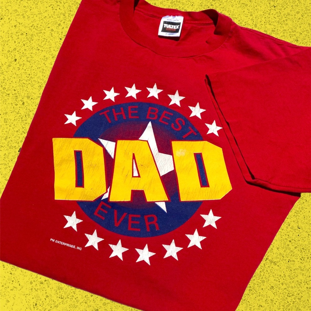 Vtg 90s “The Best Dad Ever” graphic tee
